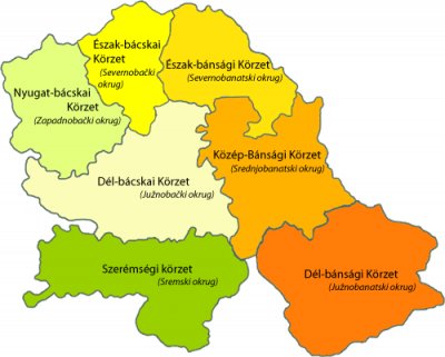 Vajdaság_körzetei