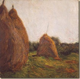 Hollósy_Szénaboglyák