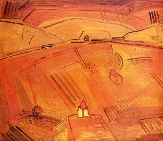 Barcsay Jenő: Dombos táj