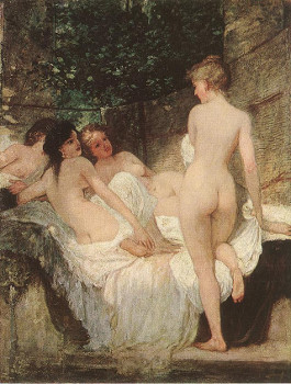 Károly_Lotz_(1833-1904)_After_the_Bath_1880