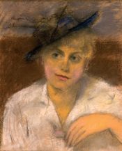 Berta Boncza Painting by József Rippl-Rónai, 1915