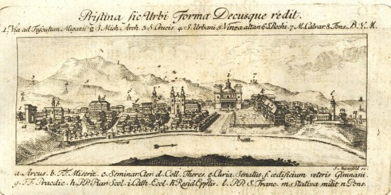 Vác látképe a 18. században