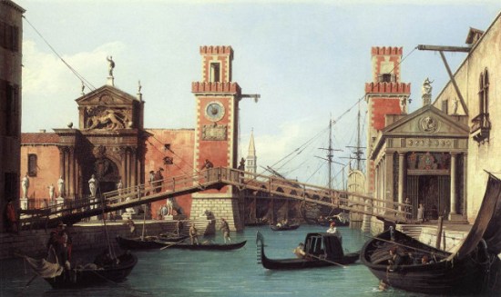 Az Arzenál bejárata, Canaletto, 1732