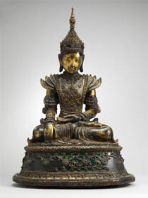 Buddha királyi díszben