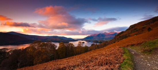 Sunset, Derwent Water, Lake District