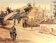 Zórád Ernő: Árok utca a Fehérsas térnél