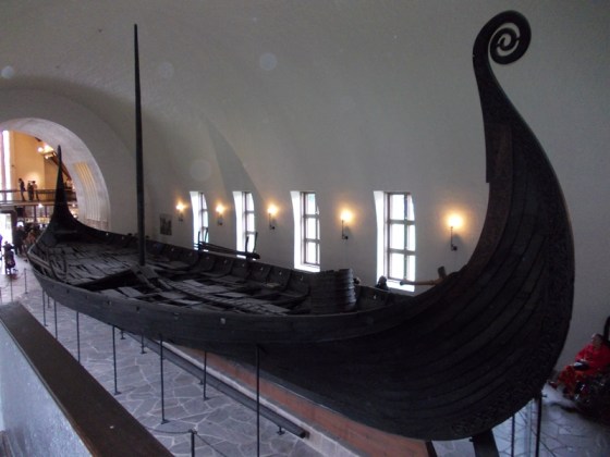 Viking hajó az az oslói Bygdøy -múzeumban Viking hajó