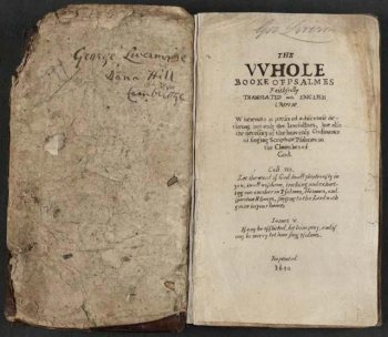 Booke of Psalmes, in 1640