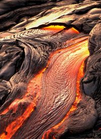 Pahoehoe lava
