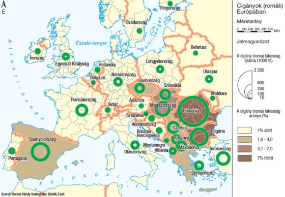 cigányok térkép