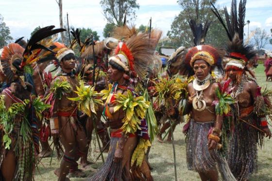 Sing sing festival at Mount Hagen Papua New Guinea