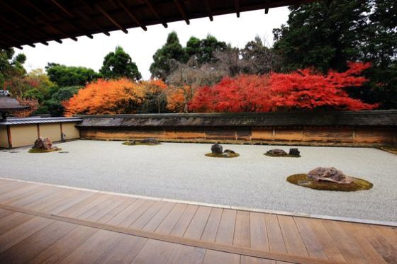 stone garden in Kyoto