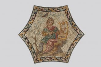 Hatszögletű mozaik: Orpheus