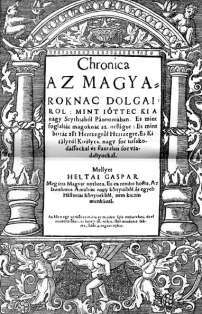 Chronica by Gaspar Heltai