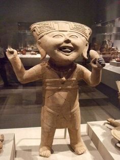 Smiling figure at ancient Mexico