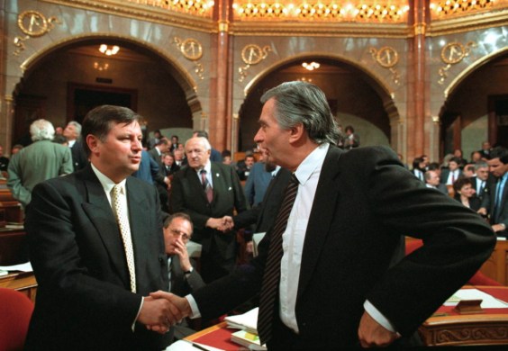 Miklos Nemeth and Jozsef Antall