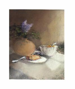 Pósa Ede: Orgona (38x48 cm., pasztell,)