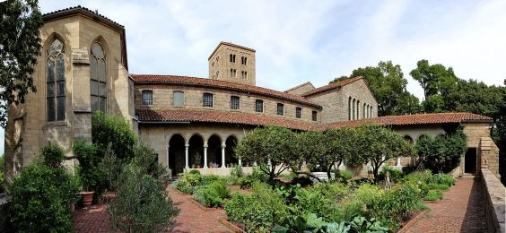 Cloisters from Garden (New York, Manhattan)
