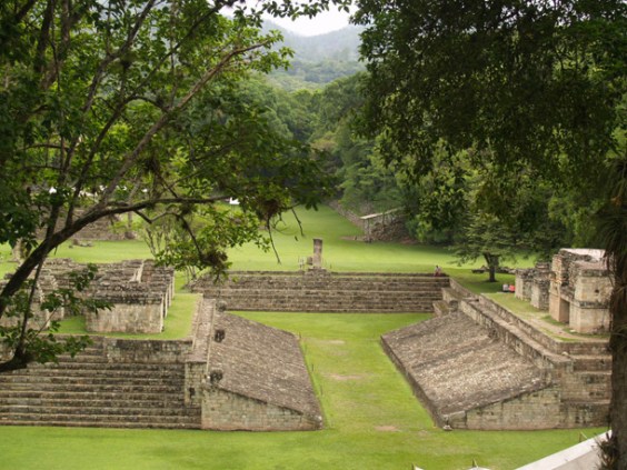 the ball field in Copan