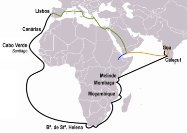 Vasco da Gama's journey to India