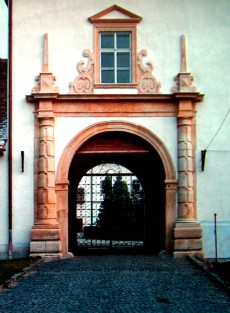 The gate of the princely palace in Gyulafehérvár