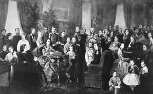 The Romanov family around 1870