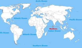 Maldives location Map