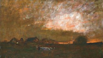 Sunset by Mihaly Munkacsy