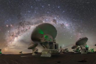 ALMA radio telescope system in the Atacama Desert