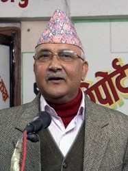 Khadga Praszad Sarmá Olí, Prime Minister of Nepal from 2015-2016 and again since 2018.