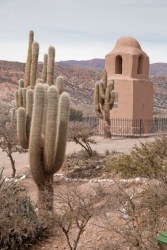 The old adobe tower in Humahuaca