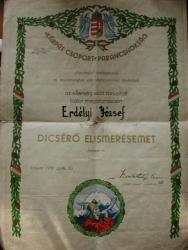 Carpathian Group Diploma from 1939