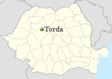 Turda's position on the map of Romania