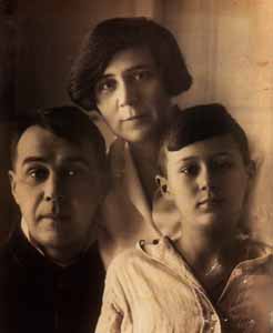 With the family of Dezső Kosztolányi