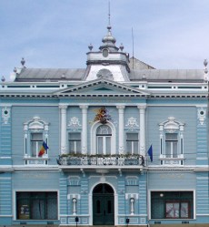 theater on the Main Square of Târgu Secuiesc