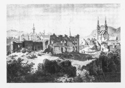 ruins of Odorheiu Secuiesc castle