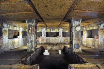 Etruscan rock tomb