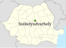 Odorheiu Secuiesc Position on the map of Romania