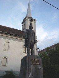 Statue of Balázs Orbán in Odorheiu Secuiesc