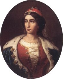 Ilona Zrínyi (painting by Károly Jakobey)