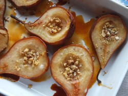 Oven baked pears
