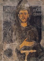 The oldest fresco of St. Francis, painted during his lifetime