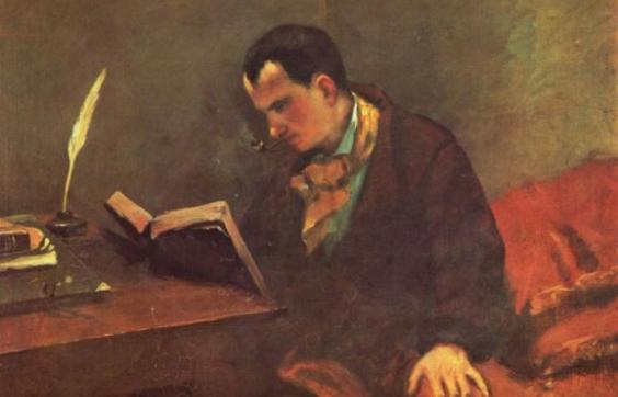 Charles Baudelaire (Párizs, 1821. április 9. – Párizs, 1867. augusztus 31.) francia költő és művészeti esszéíró-kritikus, a világirodalom egyik jelentős alakja. Portrait of Charles Baudelaire by Gustav Courbet