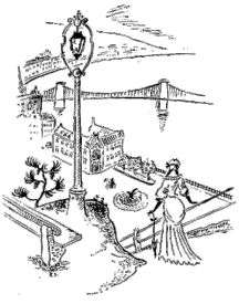 Szerb Antal: Budapesti kalauz marslakók számára (Illusztráció)