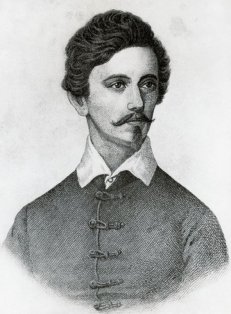 Petőfi Sándor magyar költő, forradalmár, nemzeti hős, a magyar költészet egyik legismertebb és egyik legkiemelkedőbb alakja. Rövid élete alatt közel ezer verset írt magyarul, ebből körülbelül nyolcszázötven maradt az utókorra, és az ismertebbeket sok más nyelvre lefordították. HUNGARY - DECEMBER 16: Portrait of Sandor Petofi (Kiskoros, 1823-Sighisoara, 1849), Hungarian poet and patriot, engraving. Hungary, 19th century. (Photo by DeAgostini/Getty Images)