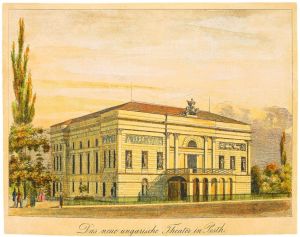 Das Neue ungarische Theater in Pesth