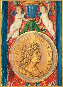 Hunyadi Mátyás éremportré