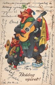 Szilveszter képeslap