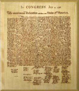 A Függetlenségi Nyilatkozat aláírása - 1776
